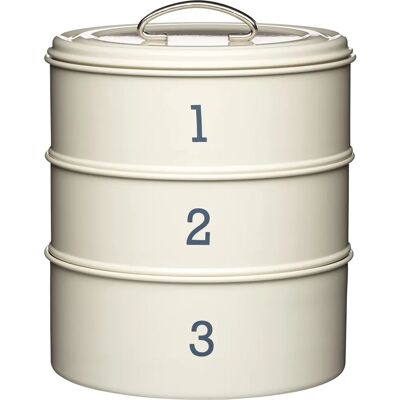 Living Nostalgia Antique Cream Three Tier Cake Tin Set - Cake Tin Set Living Nostalgia Antique Cream Three Tier Cake Tin Set - Cake Tin Set