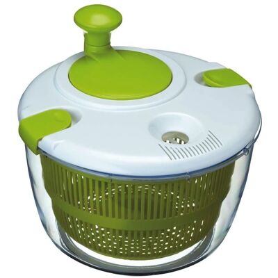 KitchenCraft Large Salad Spinner - White/Green - 25 cm KitchenCraft Large Salad Spinner - White/Green - 25 cm