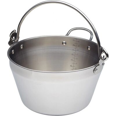 Kitchencraft Olla de Cocina de Acero Inoxidable 4,5L - Mini Maslin Pan Kitchencraft Olla de Cocina de Acero Inoxidable 4,5L - Mini Maslin Pan