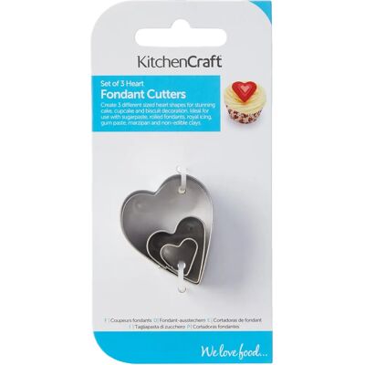 Kitchen Craft - Sweetly Does It Emporte-pièces Coeur - 3 pcs - Publicité Kitchen Craft - Sweetly Does It Emporte-pièces Coeur - 3 pcs - Publicité