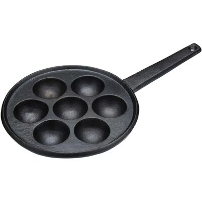 Poêle à pancakes danoise KitchenCraft - 20,5cm Fonte - Publicité Poêle à pancakes danoise KitchenCraft - 20,5cm Fonte - Publicité