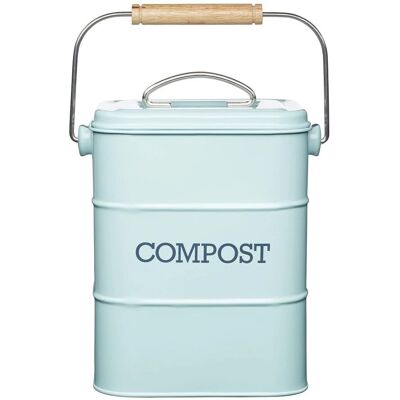 Living Nostalgia Bac à Compost Bleu Vintage - Bac à compostage - Publicité Living Nostalgia Bac à Compost Bleu Vintage - Bac à compostage - Publicité