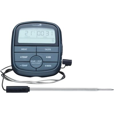 MasterClass Digital Cooking Thermometer & Timer - Black MasterClass Digital Cooking Thermometer & Timer - Black