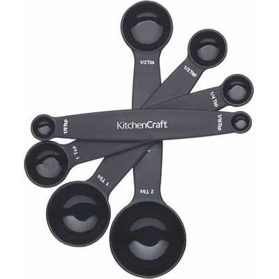 KitchenCraft KC Conjunto de copos medidores magnéticos pretos - KitchenCraft KitchenCraft KC Conjunto de copos medidores magnéticos pretos - KitchenCraft