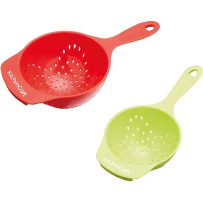 Kitchencraft Mini-Siebchen Set - Kunststoffsiebchen für gesunde Ernährung Kitchencraft Mini-Siebchen Set - Kunststoffsiebchen für gesunde Ernährung