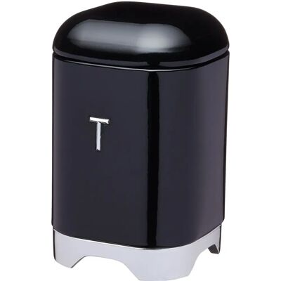 Lovello Black Tea Tin - Airtight Steel Tea Container Lovello Black Tea Tin - Airtight Steel Tea Container