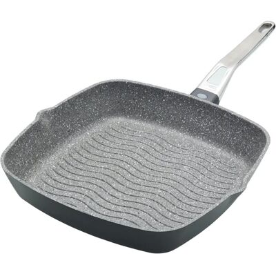 MasterClass 28cm Grey Cast Aluminium Induction Grill Pan - Non-Stick MasterClass 28cm Grey Cast Aluminium Induction Grill Pan - Non-Stick