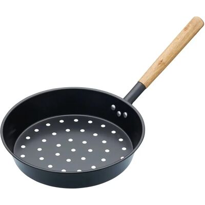 Patelnia z Stali Węglowej KitchenCraft - Na Kasztany, Rybę, Warzywa Patelnia z Stali Węglowej KitchenCraft - Na Kasztany, Rybę, Warzywa