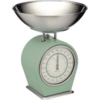 KitchenCraft Living Nostalgia Mechanical Kitchen Scales - Sage Green - Kitchen Scales KitchenCraft Living Nostalgia Mechanical Kitchen Scales - Sage Green - Kitchen Scales