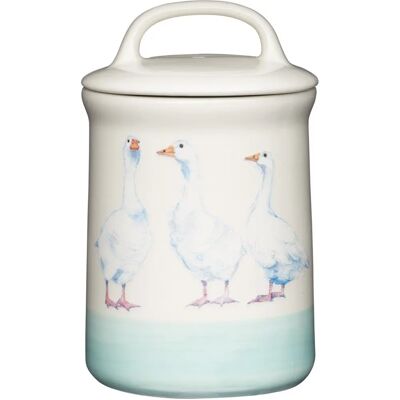 KitchenCraft Apple Farm Geese Canister - Cream Storage Jar KitchenCraft Apple Farm Geese Canister - Cream Storage Jar