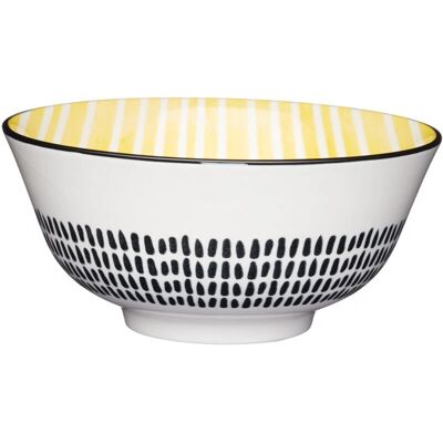 Kitchencraft Gelb Streifen Schüssel - Schüssel Kitchencraft Gelb Streifen Schüssel - Schüssel