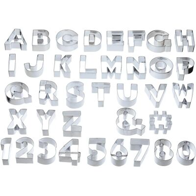 KitchenCraft Sweetly Does It - ABC & 123 Cookie Cutter Set - Cookie Cutter Set KitchenCraft Sweetly Does It - ABC & 123 Cookie Cutter Set - Cookie Cutter Set