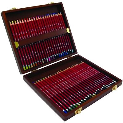Derwent Pastellstifte - Holzbox-Set mit 48 Stück - Professionelle Qualität Derwent Pastellstifte - Holzbox-Set mit 48 Stück - Professionelle Qualität