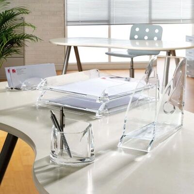 Rexel Nimbus Transparenter Acryl Stehsammler - Zeitschriftenhalter Rexel Nimbus Transparenter Acryl Stehsammler - Zeitschriftenhalter