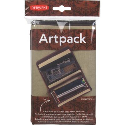 Trousse à crayons Derwent - Marron - Artpack - Publicité Trousse à crayons Derwent - Marron - Artpack - Publicité