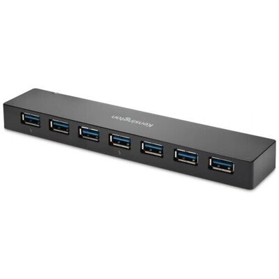 Hub USB Kensington K39123EU - 7 Ports, Noir, USB 3.2 Gen 1 Hub USB Kensington K39123EU - 7 Ports, Noir, USB 3.2 Gen 1