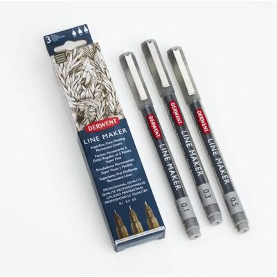 Derwent Set de 3 Stylos Graphite - Fournitures d'Art Derwent Set de 3 Stylos Graphite - Fournitures d'Art