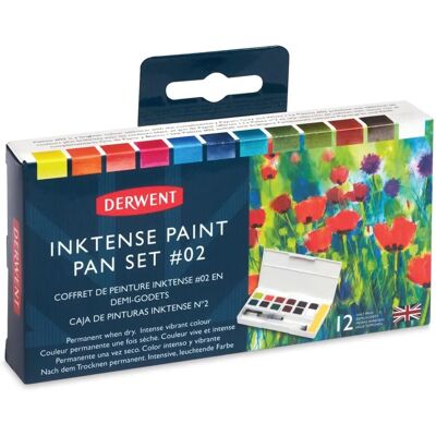 Derwent Inktense Travel Set Palette #2 - Watercolor Set Derwent Inktense Travel Set Palette #2 - Watercolor Set