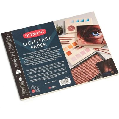 Derwent Lightfast Zeichenpapier - 12x16 - 300gsm - Säurefrei - Lichtbeständig Derwent Lightfast Zeichenpapier - 12x16 - 300gsm - Säurefrei - Lichtbeständig