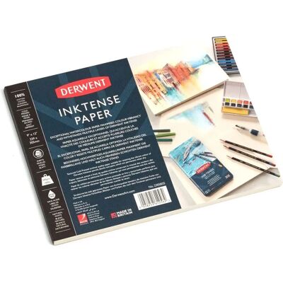 Derwent Inktense Drawing Paper - 20 Sheets - 300gsm - 23x30.5 cm - Art Paper Derwent Inktense Drawing Paper - 20 Sheets - 300gsm - 23x30.5 cm - Art Paper