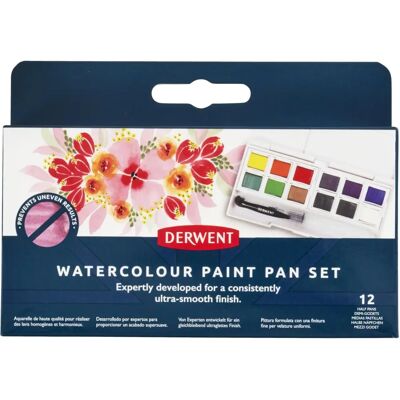 Derwent Aquarellpalette 12 Halbpans Derwent Aquarellpalette 12 Halbpans