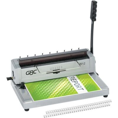 GBC W12 Machine à reliure à fil - 125 feuilles - Argent GBC W12 Machine à reliure à fil - 125 feuilles - Argent