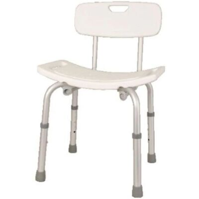Homecraft Aluminum Medical Shower Stool - Adjustable, Non-Slip Shower Chair Homecraft Aluminum Medical Shower Stool - Adjustable, Non-Slip Shower Chair