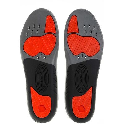 Plantillas Sorbo Pro Gris - EU 43 - Hombres/Mujeres - Inserciones deportivas absorbentes Plantillas Sorbo Pro Gris - EU 43 - Hombres/Mujeres - Inserciones deportivas absorbentes