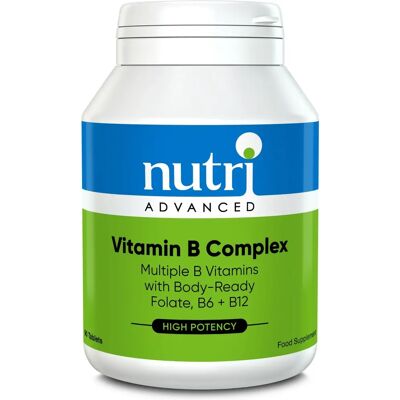 Nutri Advanced Complejo de Vitaminas B - 90 Cápsulas - Alta Potencia Nutri Advanced Complejo de Vitaminas B - 90 Cápsulas - Alta Potencia