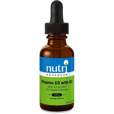 Nutri Advanced Vitamin D3 with K2 Drops - 30ml Nutri Advanced Vitamin D3 with K2 Drops - 30ml