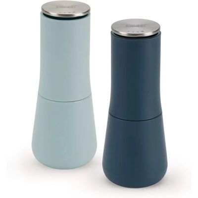 Joseph Joseph Sky Blue Milltop Salt & Pepper Set - Spill-Free Joseph Joseph Sky Blue Milltop Salt & Pepper Set - Spill-Free