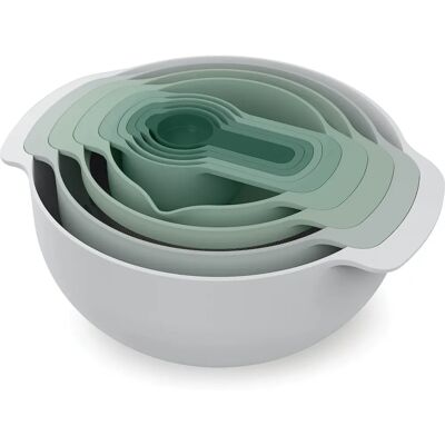 Joseph Joseph Nest 9 Plus Ensemble de Bols Empilables - Préparation des aliments Joseph Joseph Nest 9 Plus Ensemble de Bols Empilables - Préparation des aliments