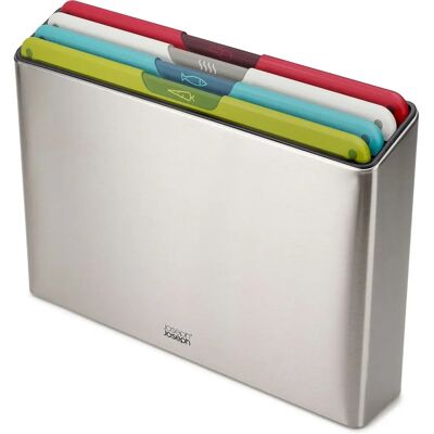 Joseph Joseph Folio Icon Steel 4-tlg. Schneidebrett-Set Joseph Joseph Folio Icon Steel 4-tlg. Schneidebrett-Set