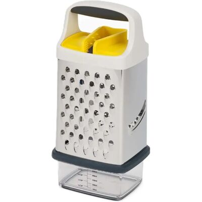 Joseph Joseph Multi-Grip Box Grater - Stainless Steel, White - Grater Joseph Joseph Multi-Grip Box Grater - Stainless Steel, White - Grater