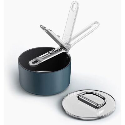 Joseph Joseph Space Casserole Antiadhésive 15cm avec Couvercle - Compacte, Induction Joseph Joseph Space Casserole Antiadhésive 15cm avec Couvercle - Compacte, Induction