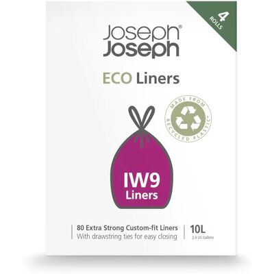 Joseph Joseph IW9 Eco Sacs à Déchets - 80 Pièces, 10L - Publicité Joseph Joseph IW9 Eco Sacs à Déchets - 80 Pièces, 10L - Publicité