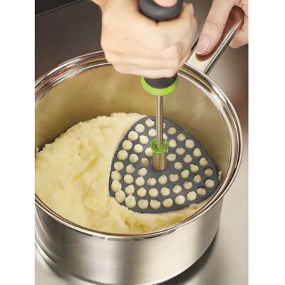 Joseph Joseph Delta Folding Masher - Grey/Green - Potato Masher Joseph Joseph Delta Folding Masher - Grey/Green - Potato Masher