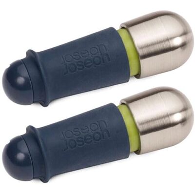 Set Tappi per Vino Joseph Joseph Blu/Argento - A prova di perdite, Riutilizzabile Set Tappi per Vino Joseph Joseph Blu/Argento - A prova di perdite, Riutilizzabile
