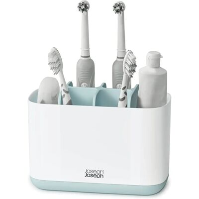 Joseph Joseph EasyStore Tandenborstel Organizer - Voor familiegebruik, Blauw & Wit Joseph Joseph EasyStore Tandenborstel Organizer - Voor familiegebruik, Blauw & Wit