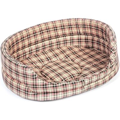 Danish Design Lit pour Chien à Carreaux Classique - Crème - 89cm - Lit pour Chien Danish Design Lit pour Chien à Carreaux Classique - Crème - 89cm - Lit pour Chien