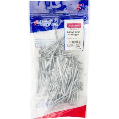 Clou Forgefix Forge 500NLC75GB Galvanisé 75mm Poids de Sac 500g - Clou - Publicité Clou Forgefix Forge 500NLC75GB Galvanisé 75mm Poids de Sac 500g - Clou - Publicité
