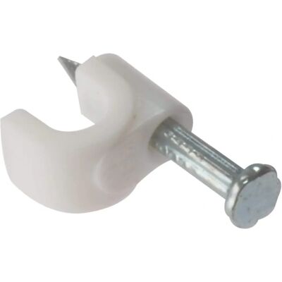 Clips de câble Forgefix RCC45W - Blanc - 4-5mm - Boîte de 200 - Publicité Clips de câble Forgefix RCC45W - Blanc - 4-5mm - Boîte de 200 - Publicité