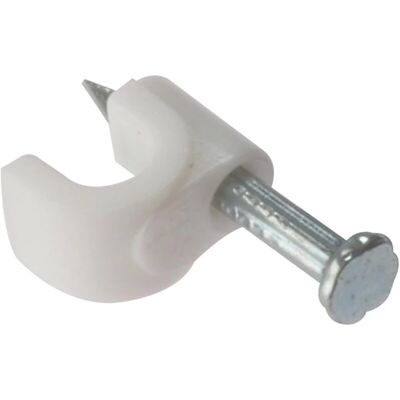 Clips de câble Forgefix RCC56W - Rond Blanc 5-6mm - Clips de câble - Publicité Clips de câble Forgefix RCC56W - Rond Blanc 5-6mm - Clips de câble - Publicité