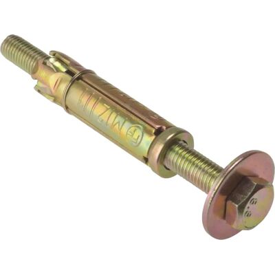 Ancrage maçonnery ForgeFix Zinc Jaune Passivé M12 x 25mm - Fixation lourde - Publicité Ancrage maçonnery ForgeFix Zinc Jaune Passivé M12 x 25mm - Fixation lourde - Publicité