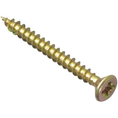 Forgefix MPS440Y - Zinc Yellow Passivated Multi-Purpose Pozi Screw - 4.0 x 40mm - Screw Forgefix MPS440Y - Zinc Yellow Passivated Multi-Purpose Pozi Screw - 4.0 x 40mm - Screw