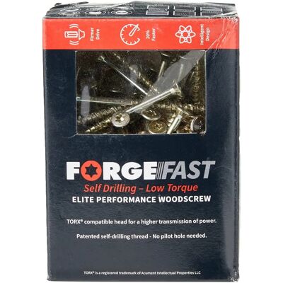 Forgefix Forge FFT570Y Torx Wood Screw - 5.0 x 70 Forgefix Forge FFT570Y Torx Wood Screw - 5.0 x 70