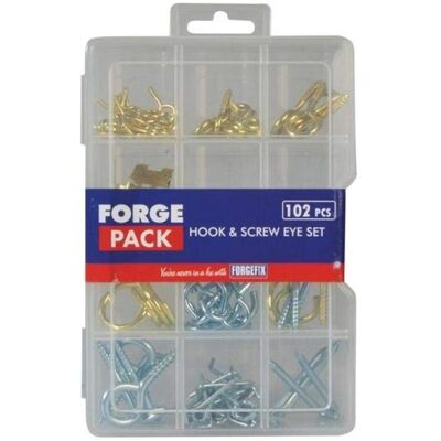 Forgefix Haak & Oogschroefset - 102 Stuks - Forgefix Forgefix Haak & Oogschroefset - 102 Stuks - Forgefix