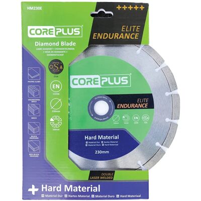 Lame diamant CorePlus HM230E Elite pour matériaux durs - 230mm, Argent - Publicité Lame diamant CorePlus HM230E Elite pour matériaux durs - 230mm, Argent - Publicité