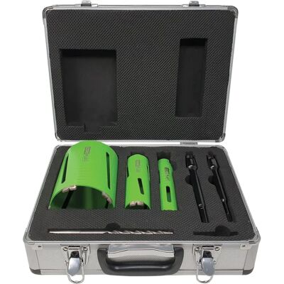 CorePlus DCDKIT7 Diamond Dry Core Drill Bit Set - 7 Piece CorePlus DCDKIT7 Diamond Dry Core Drill Bit Set - 7 Piece