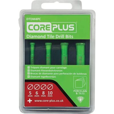 CorePlus DTDM4PC Diamond Tile Drill Bit Set - 4 Piece CorePlus DTDM4PC Diamond Tile Drill Bit Set - 4 Piece